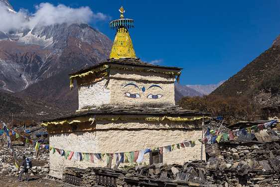 Stupa, Sama (Samagaon) village, Buri Gandaki Valley