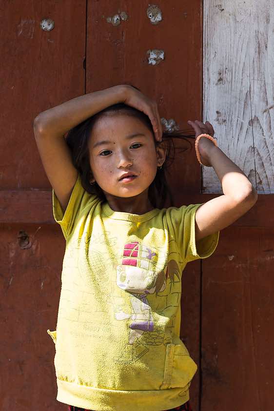Portrait of a girl, Buri Gandaki Valley