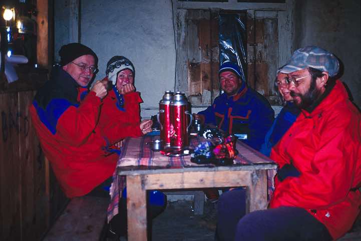 Evening before the crossing of the Thorung La pass, Thorung Phedi, 4450m