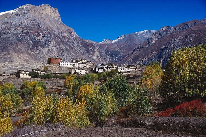 Autumn colours on the trail from Jharkot to Kagbeni