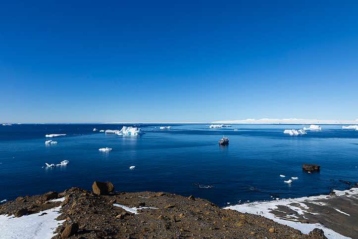 Panoramic view, Brown Bluff, Tabarin Peninsula, Antarctica