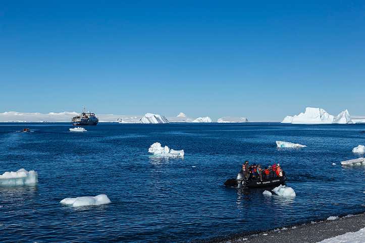 Brown Bluff landing site, Tabarin Peninsula, Antarctica
