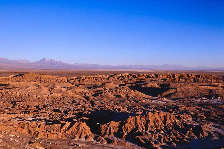 Valle de la Luna viewpoint at sunset, near San Pedro de Atacama