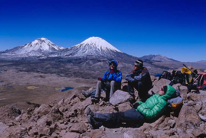 Relaxing on top of Guane Guane, 5097m