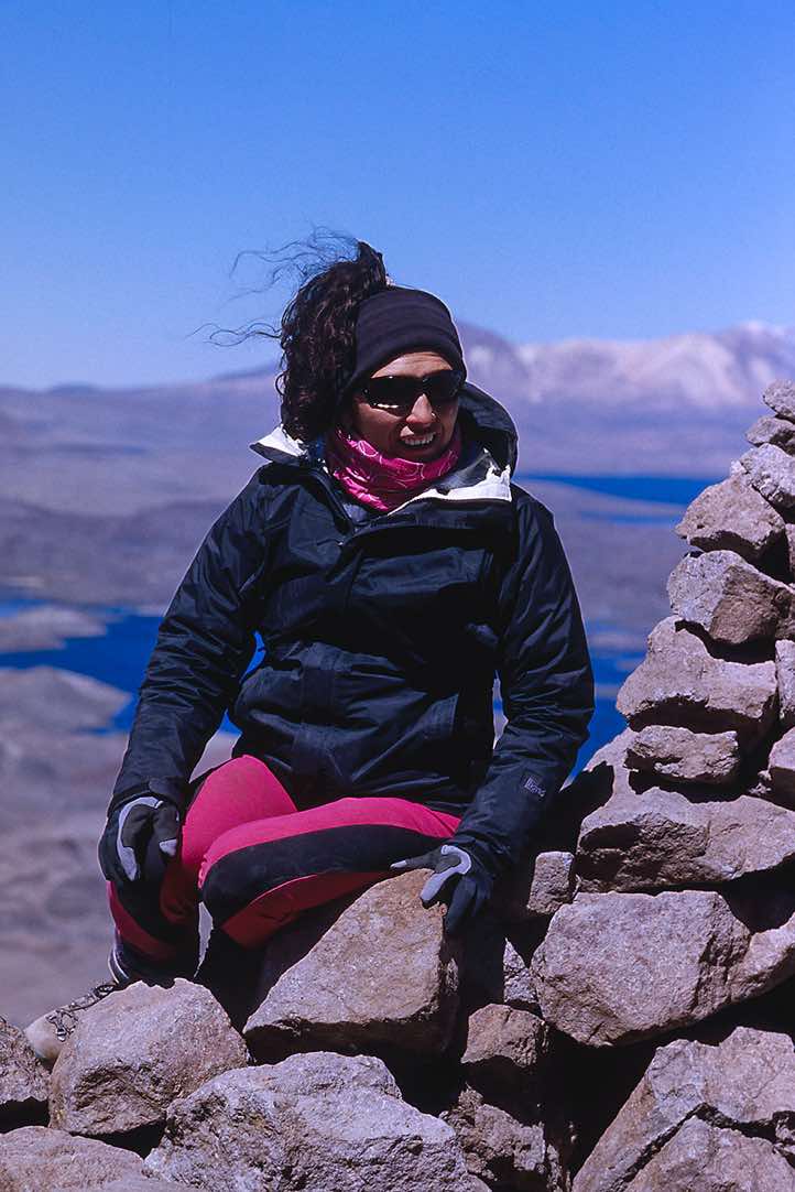 Guide Carola on top of Guane Guane, 5097m