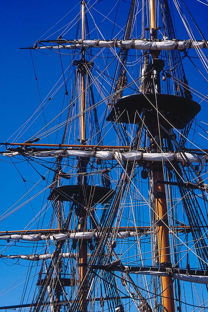 Replica of Captain Cooks sailing ship, Fremantle, Western Australia