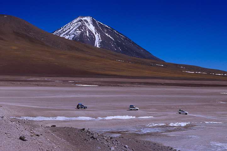 Volcano Licancabur, 5920m, seen from near Laguna Blanca, 4350m