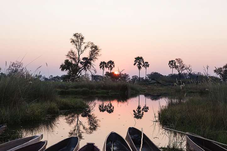 Sunset, Okavango Delta