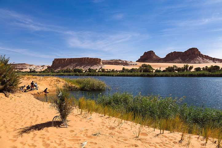 Lake Bokou, Ounianga Serir series of lakes, Ennedi region, Sahara desert, northern Chad