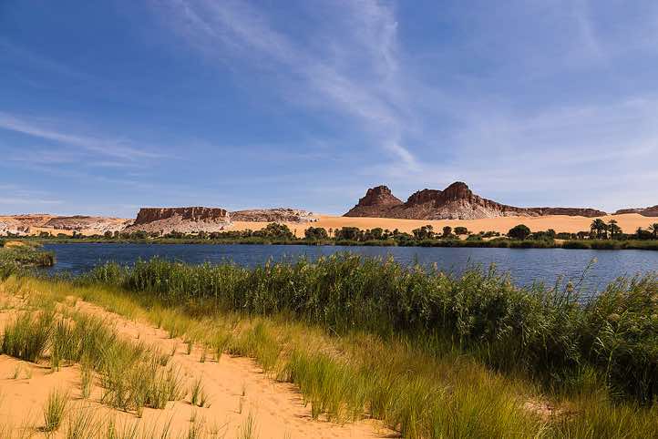Lake Bokou, Ounianga Serir series of lakes, Ennedi region, Sahara desert, northern Chad