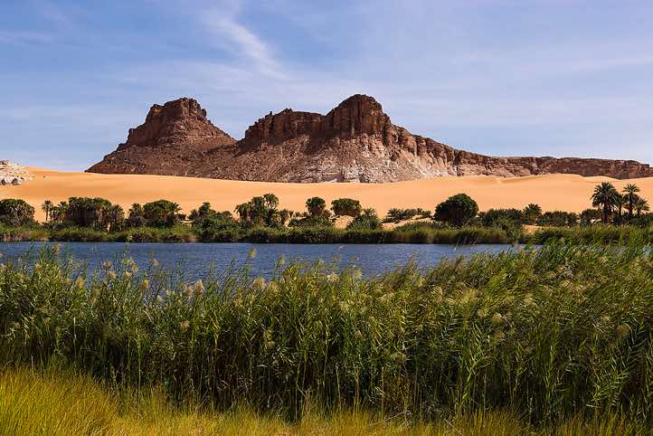 Lake Bokou, Ounianga Serir series of lakes, Ennedi region, Sahara desert, northern Chad