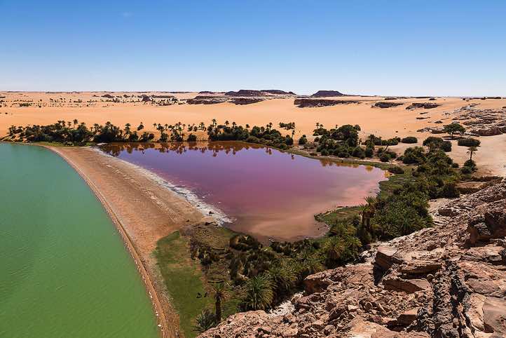 Yoa Lake, Ounianga Kebir series of lakes, Ennedi region, Sahara desert, northern Chad