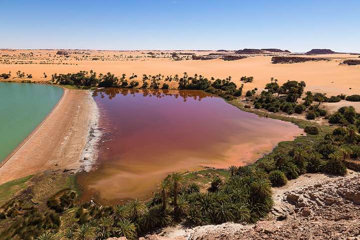 Yoa Lake, Ounianga Kebir series of lakes, Ennedi region, Sahara desert, northern Chad