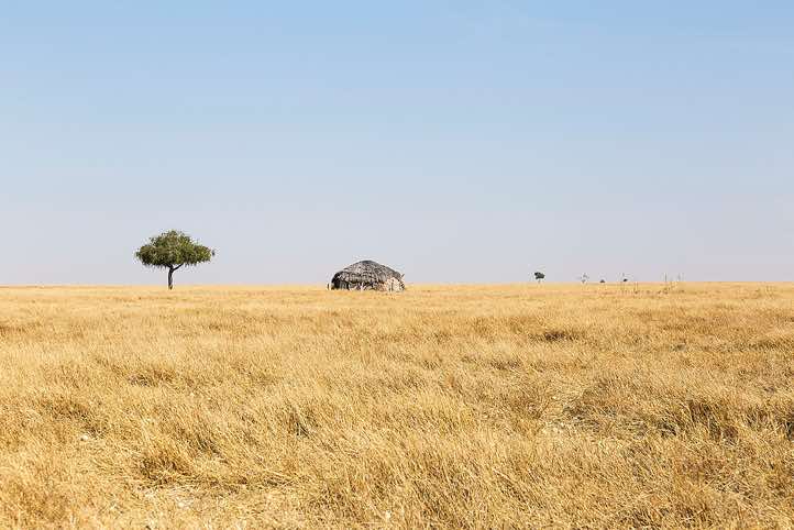 Hut in the middle of nowhere