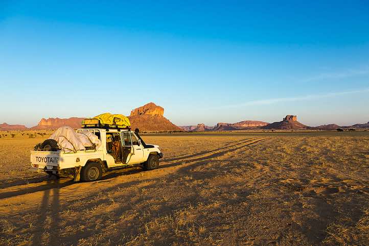 First views of Ennedi Mountains, northeastern Chad