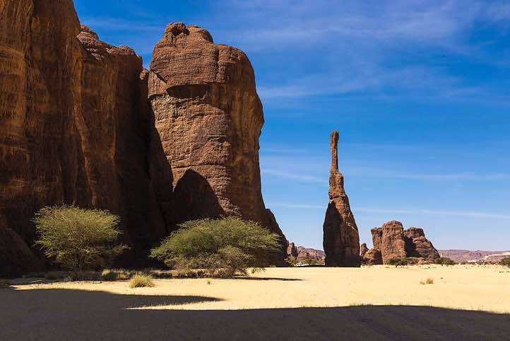 Weathered sandstone pinnacles, Ennedi Mountains, northeastern Chad