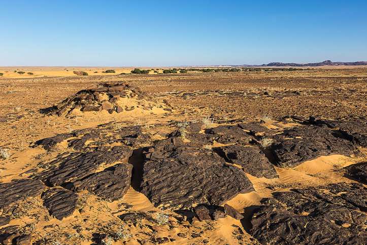 Burial mounds in the desert