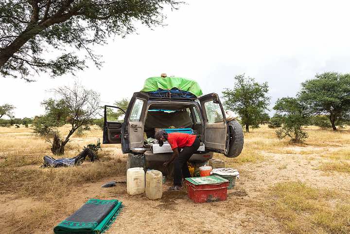 Cook Hassan preparing lunch