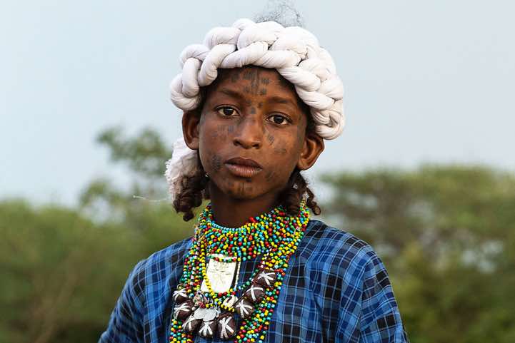 Wodaabe (Bororo) boy at the Gerewol festival