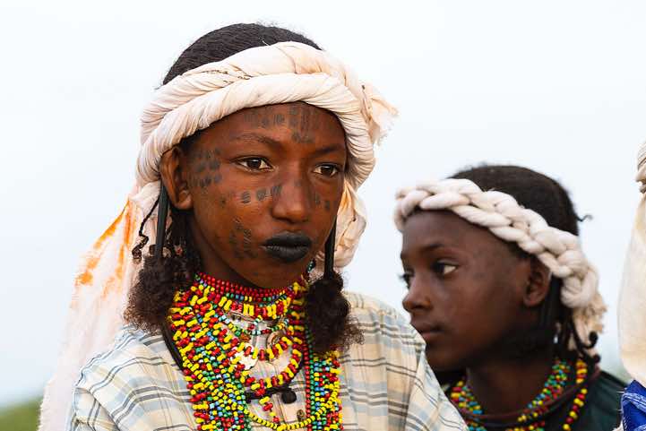Wodaabe (Bororo) boy at the Gerewol festival