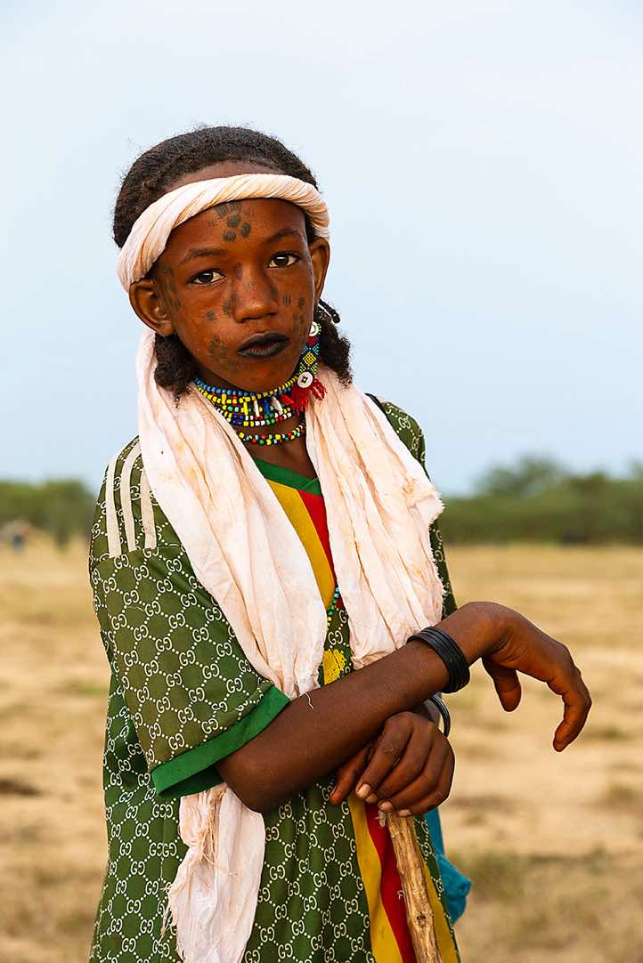 Wodaabe (Bororo) boy at the Gerewol festival