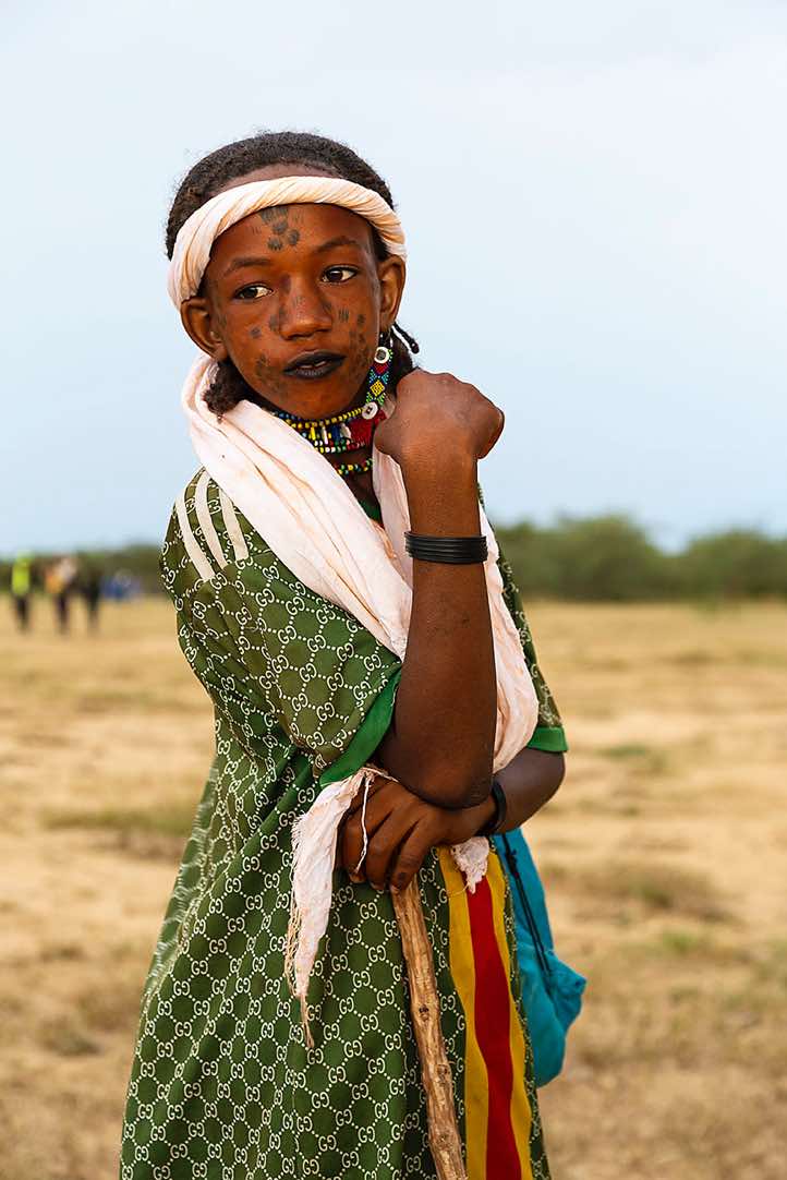 Wodaabe (Bororo) boy at the Gerewol festival