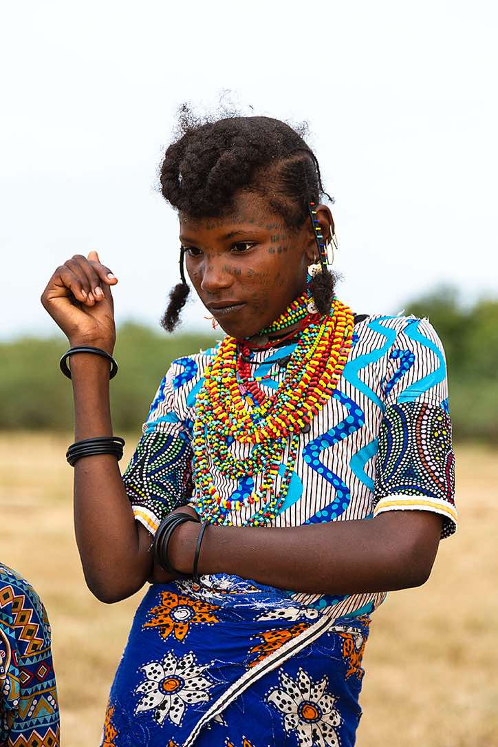 Young Wodaabe (Bororo) woman at the Gerewol festival