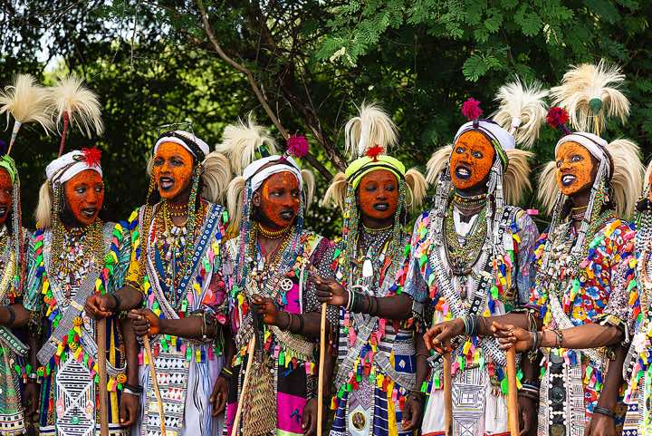 Wodaabe (Bororo) men invest large amounts of time, money, and effort into 'beautifying' themselves<br/>
