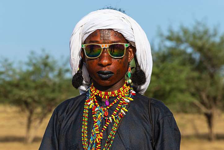 Wodaabe (Bororo) men at the Gerewol festival