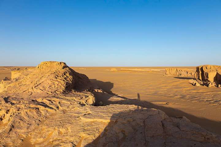 Limestone rocks near our overnight campsite in the desert