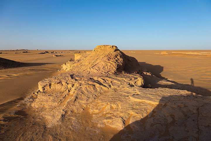 Limestone rocks near our overnight campsite in the desert