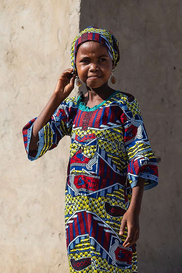Young girl in a small village