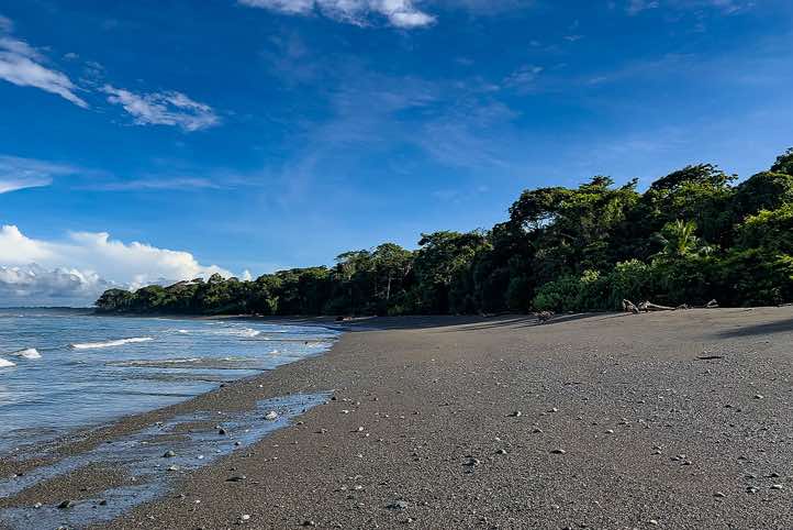 Beach, La Sirena Ranger Station, Corcovado National Park, Osa Peninsula, Puntarenas Province