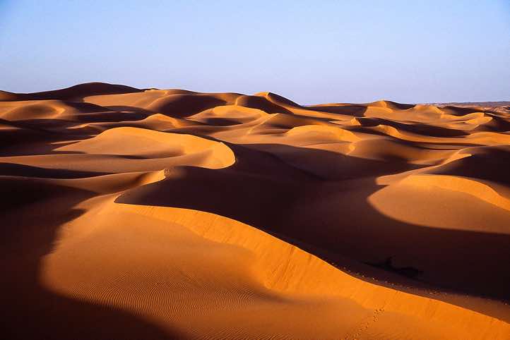 Dunes stretching to the horizon