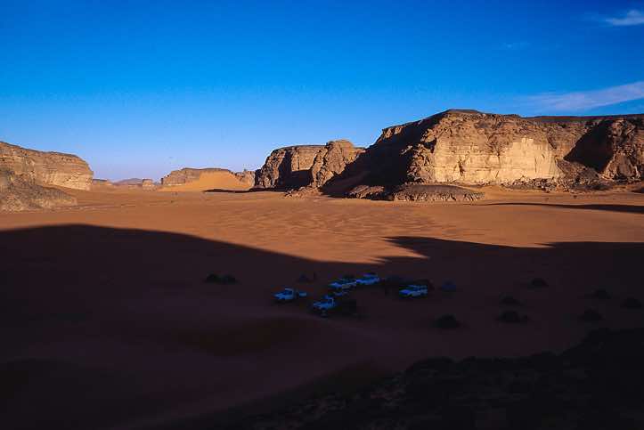 First overnight camp site in the Jabal Akakus