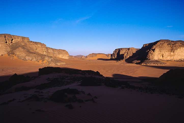 First overnight camp site in the Jabal Akakus