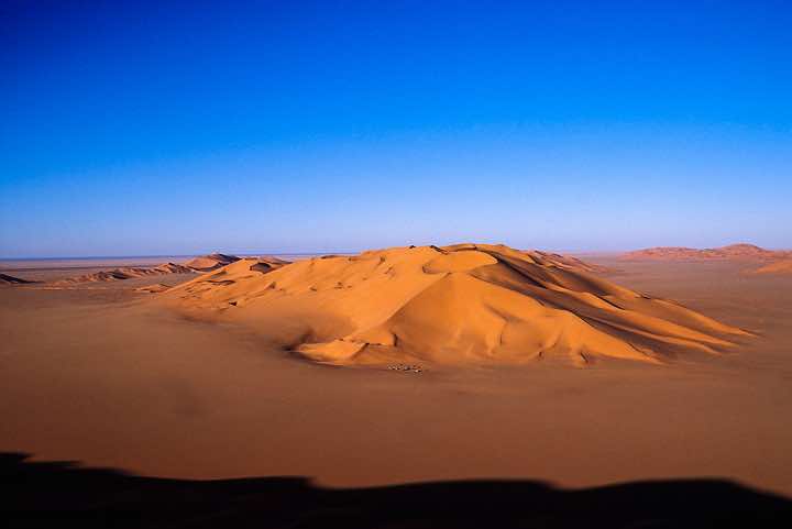 Our overnight camp site in the Murzuq Sand Sea (Edeyen Murzuq)