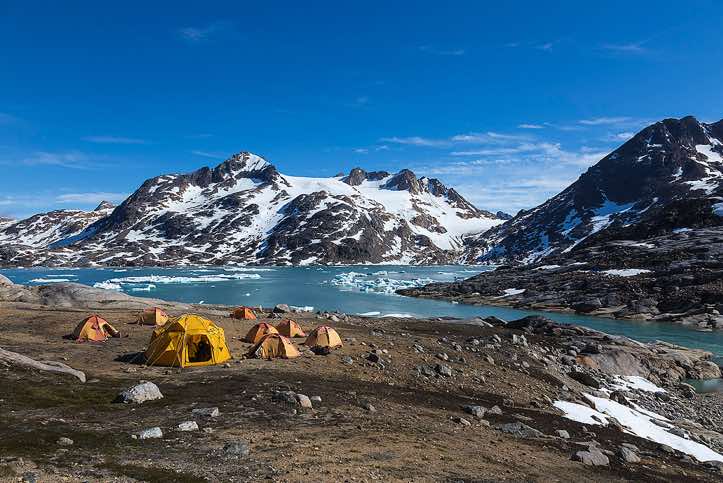 Campsite, Sangmileq Fjord, Ammassalik Island
