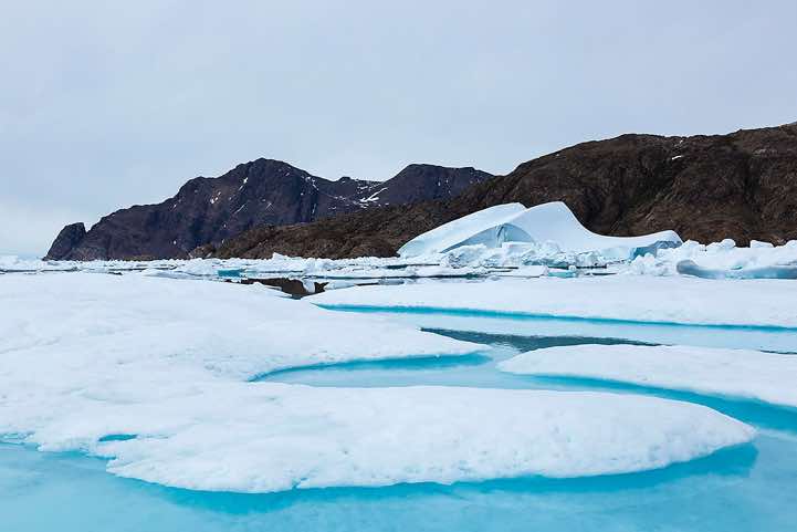 View from an Ice floe, Ammassalik Island