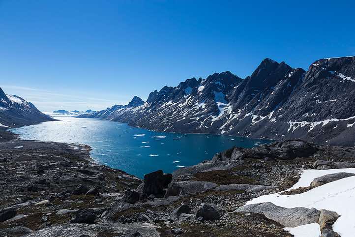 View of Ikaasartivaq Strait, East Greenland