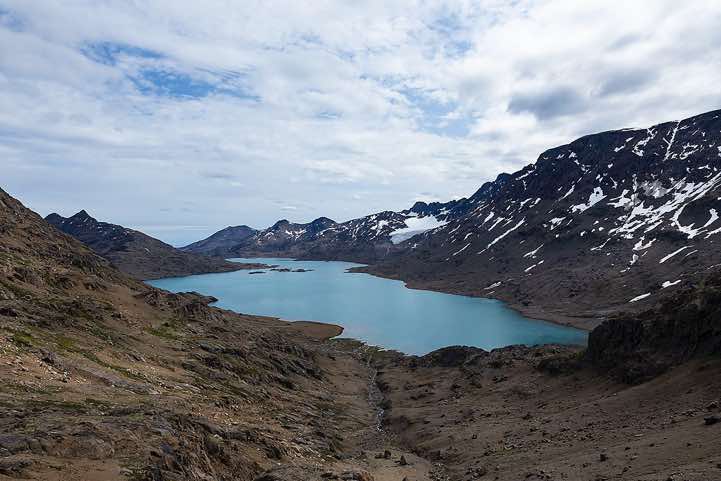 Lake view en route to Tasiilaq, Ammassalik Island