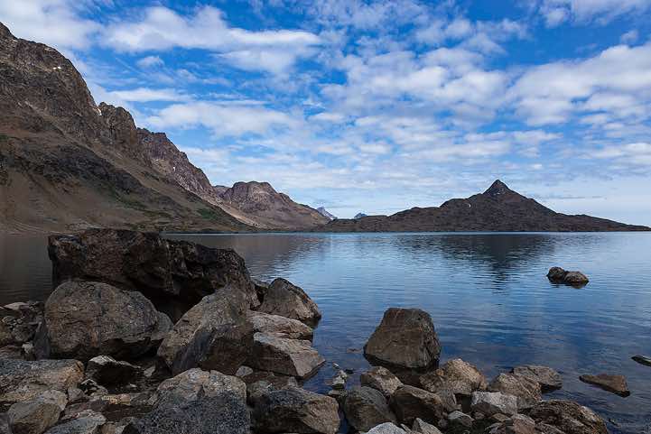 Lake en route to Tasiilaq, Ammassalik Island