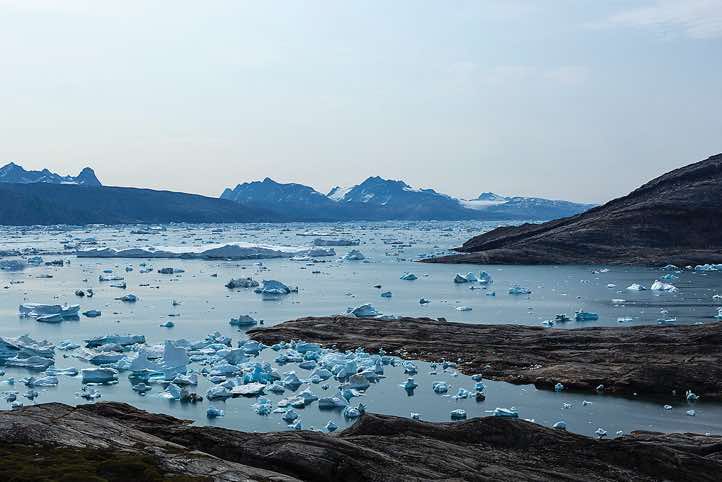 View of Sermilik Fjord from near Tasilartik Fjord