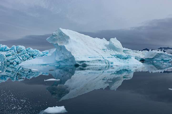 Iceberg reflecting in water, Sermilik Fjord