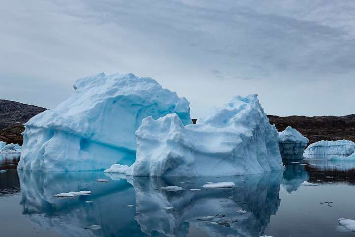 Iceberg reflecting in water, Sermilik Fjord