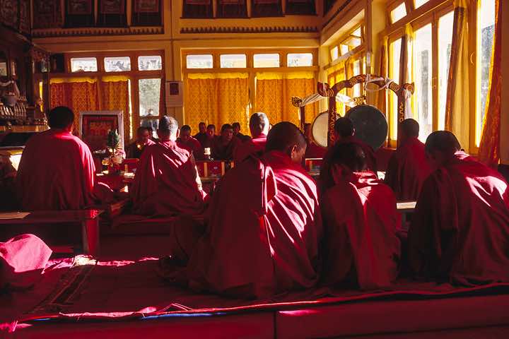 Morning puja, Tabo monastery, Spiti Valley