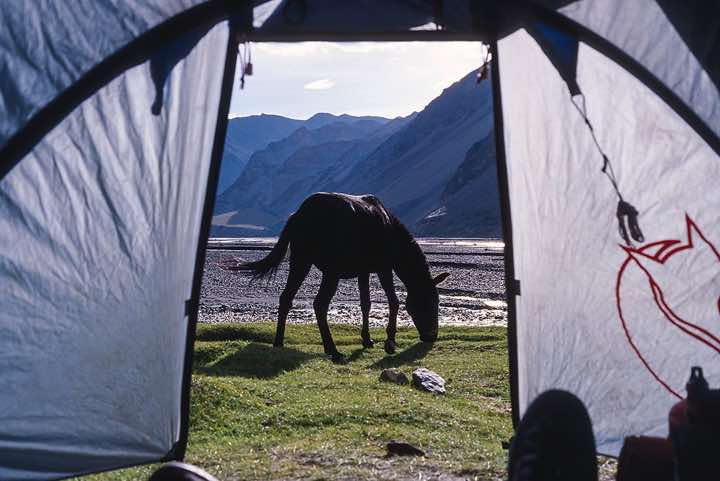 Norbu Sumdo campsite, Pare Chu valley, Spiti to Ladakh Trek