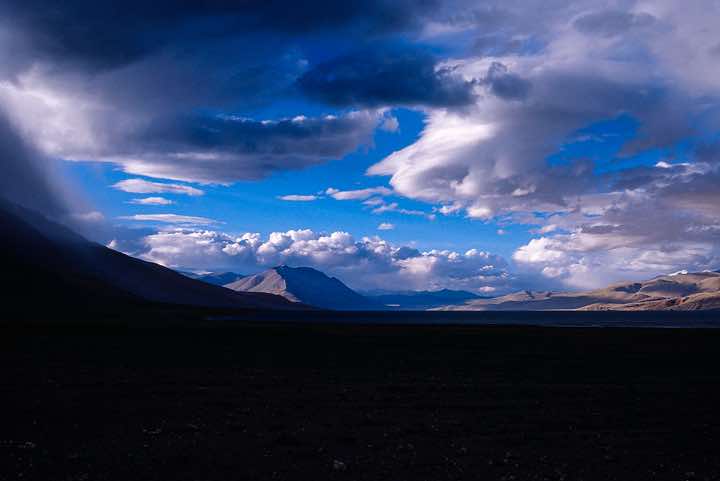Kyangdom campsite, 4550m, Tso Moriri lake, Changtang region, Ladakh, Spiti to Ladakh Trek