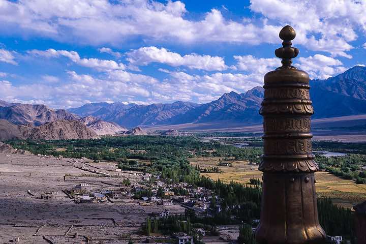 View from the rooftop of Thikse monastery, Ladakh