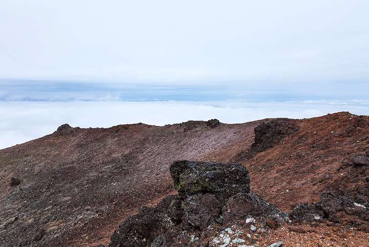 Summit of the Ilyinsky Volcano, Kurile Lake